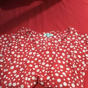 A polkadot blouse for summer